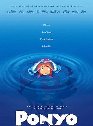 affiche Ponyo sur la falaise